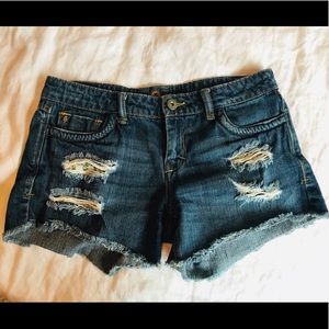 Velvet Heart Cutoff Denim Shorts 28” Size 6 EUC
